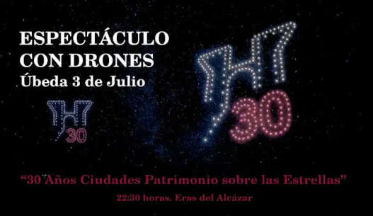 Espectáculo Drones Fiestas Renacimiento Úbeda 2024