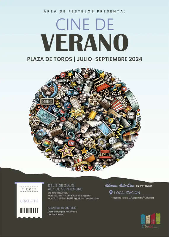 Cine Verano Úbeda 2024 - cartel